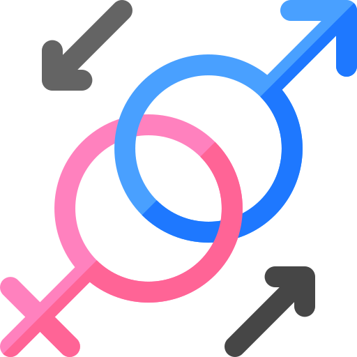 Reasignación de sexo Basic Rounded Flat icono