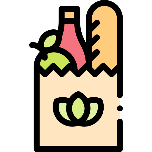 Groceries Detailed Rounded Lineal color icon