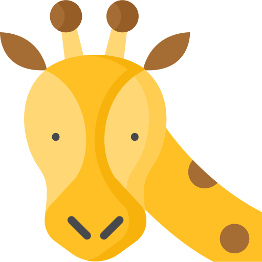 giraffe Special Flat icoon