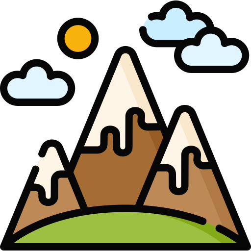 Montañas Special Lineal color icono