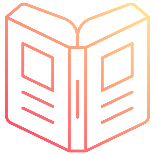 Open book Generic gradient outline icon