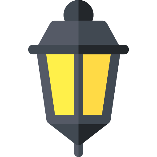 Street lamp Basic Rounded Flat icon