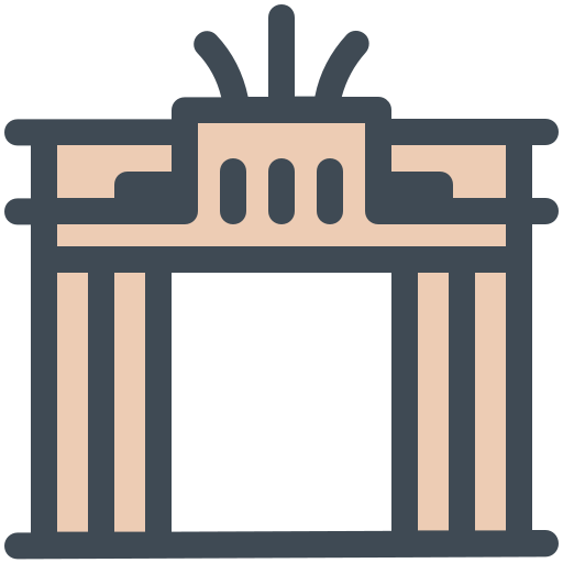 Brandenburg gate Sergei Kokota Lineal Color icon