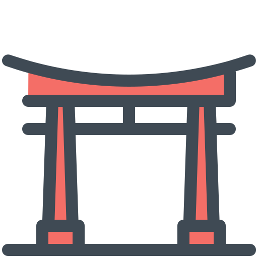 torii-poort Sergei Kokota Lineal Color icoon