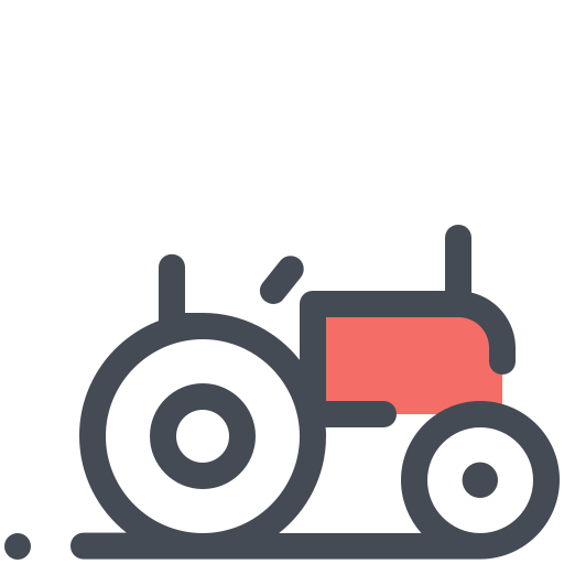 tractor Sergei Kokota Lineal Color icono