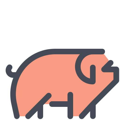 Pig Sergei Kokota Lineal Color icon