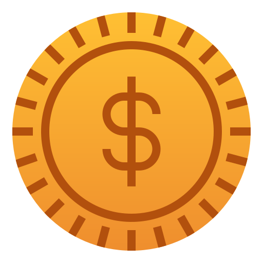 moneta Andinur Flat Gradient ikona
