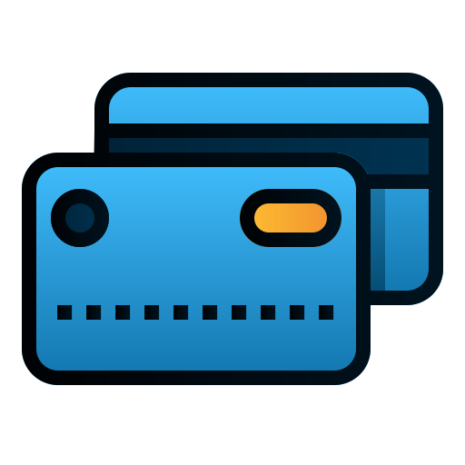 kreditkarte Andinur Lineal Color Gradient icon