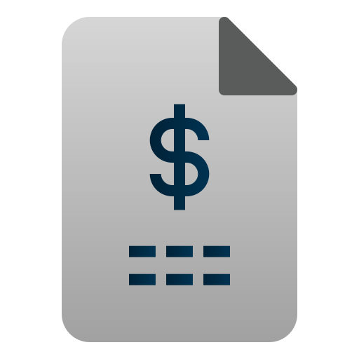 Invoice Andinur Flat Gradient icon