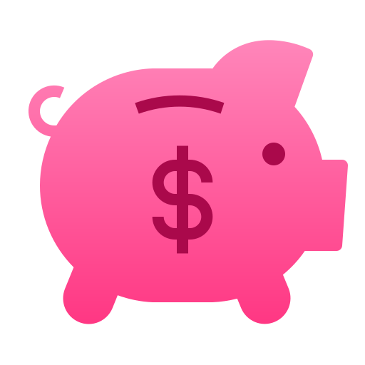 Piggy bank Andinur Flat Gradient icon