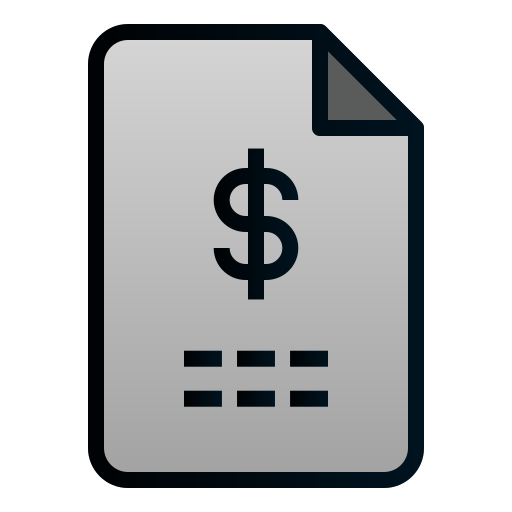 Invoice Andinur Lineal Color Gradient icon