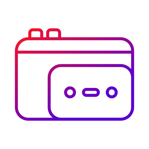 walkman Generic gradient outline icono
