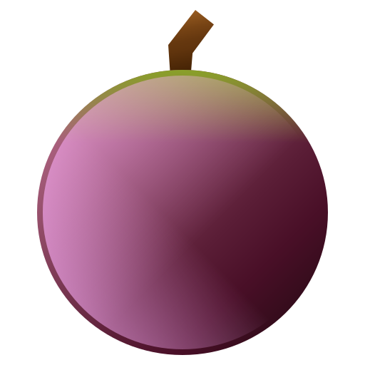 pomme étoile Amethys Design Flat Icône