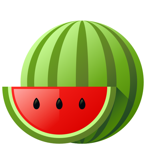 Watermelon Amethys Design Flat icon