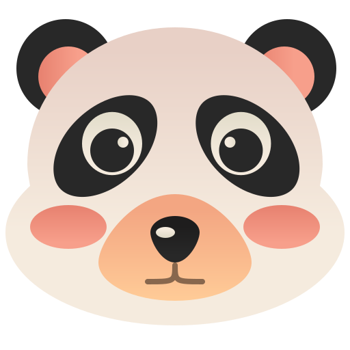 Panda Amethys Design Flat icono
