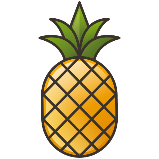 Pineapple Amethys Design Lineal Color icon