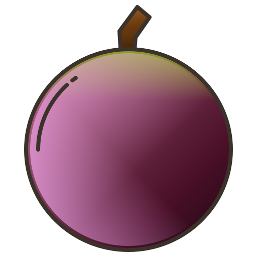 Star apple Amethys Design Lineal Color icon