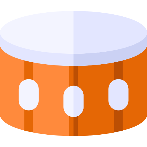 Drum Basic Rounded Flat icon