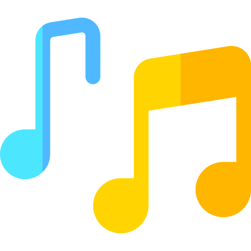 Музыкальные ноты Basic Rounded Flat иконка