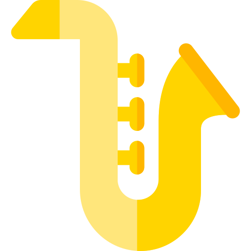 Saxophone Basic Rounded Flat icon