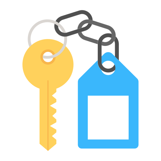 Key chain Generic color fill icon