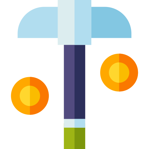 Mineração Basic Straight Flat Ícone