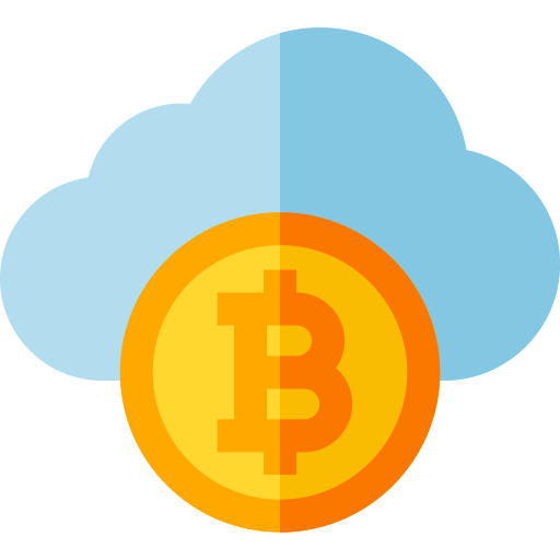 Bitcoin Basic Straight Flat icono