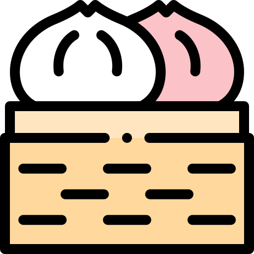 Dumpling Detailed Rounded Lineal color icon