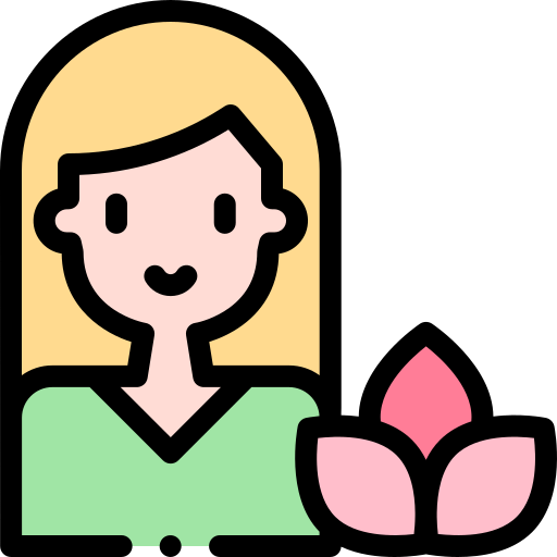 Woman Detailed Rounded Lineal color icon