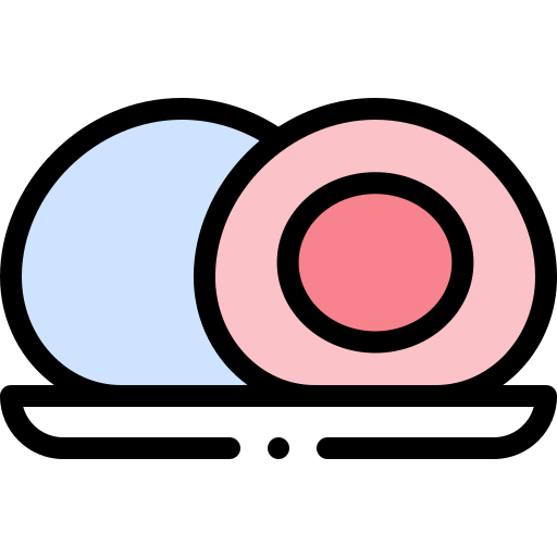 餅 Detailed Rounded Lineal color icon