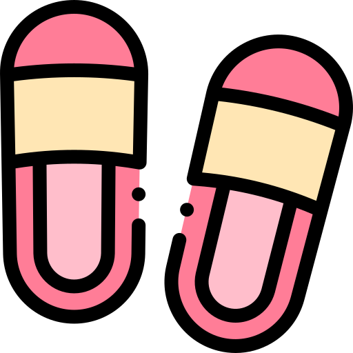 des sandales Detailed Rounded Lineal color Icône