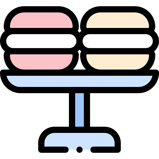 마카롱 Detailed Rounded Lineal color icon