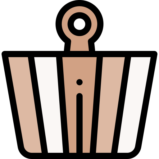 Bucket Detailed Rounded Lineal color icon