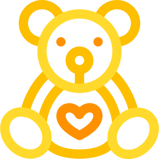 Teddy bear Basic Rounded Lineal Color icon