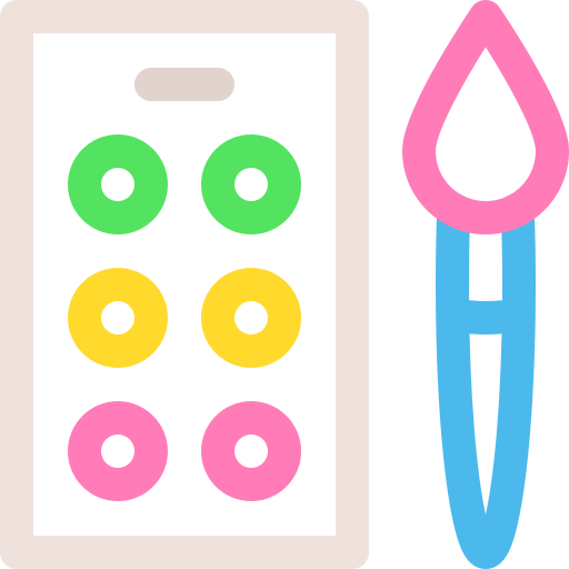 szczotka Basic Rounded Lineal Color ikona