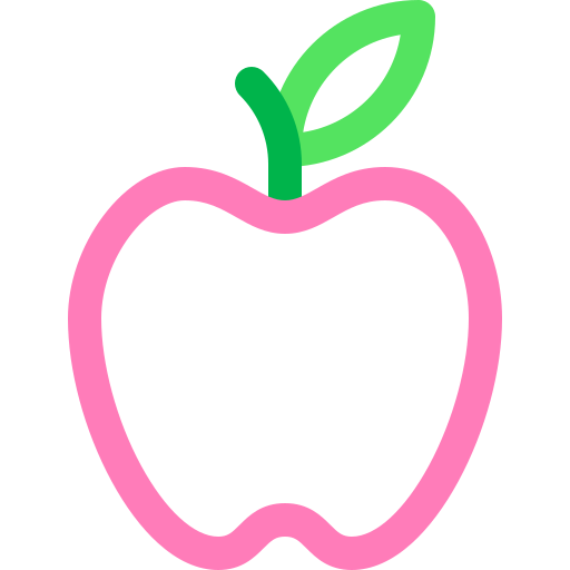 яблоко Basic Rounded Lineal Color иконка