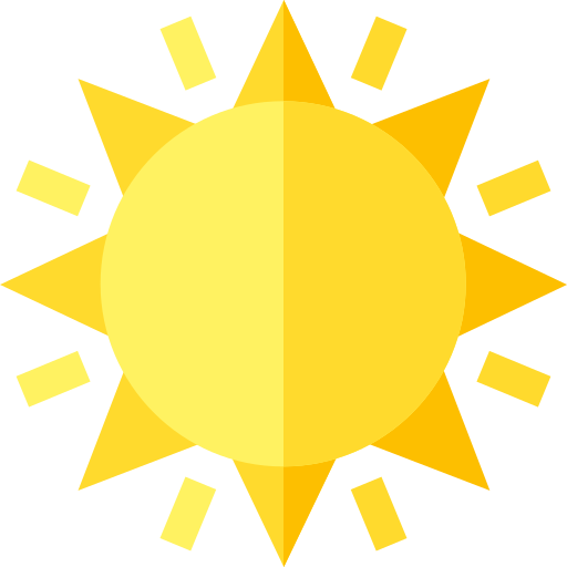 Sun Basic Straight Flat icon