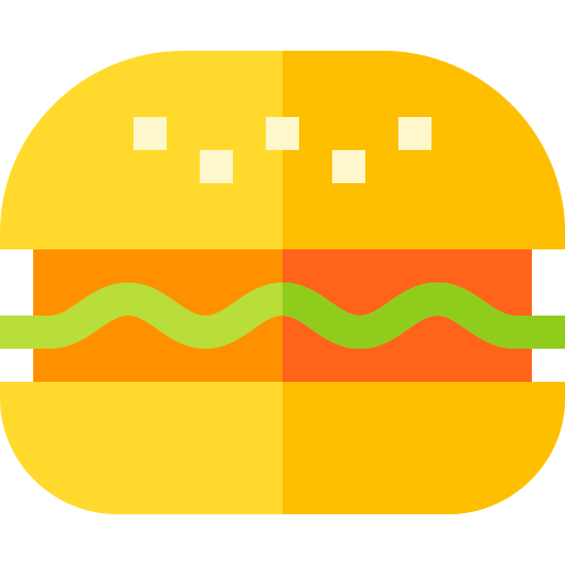 Гамбургер Basic Straight Flat иконка