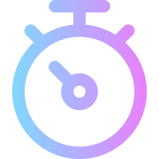 Stopwatch Super Basic Rounded Gradient icon