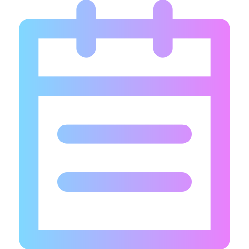 Notepad Super Basic Rounded Gradient icon