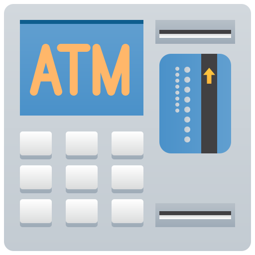 Atm Amethys Design Flat icon