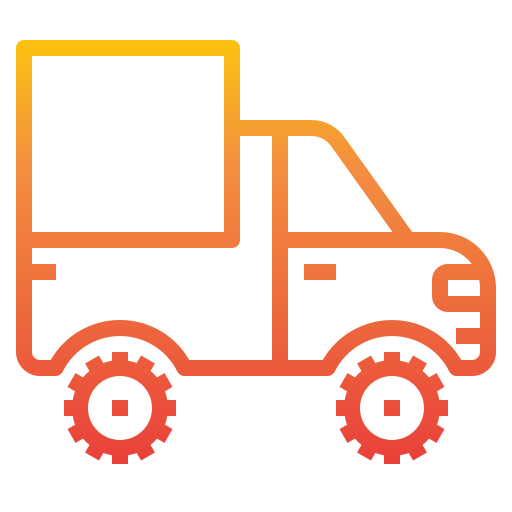 ciężarówka towarowa itim2101 Gradient ikona