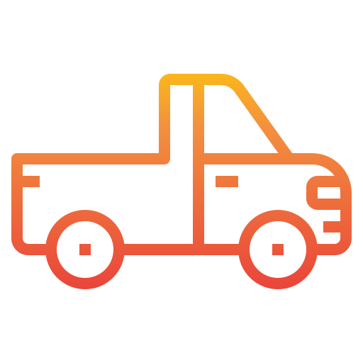 pick-up vrachtwagen itim2101 Gradient icoon