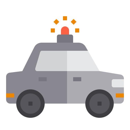 polizeiauto itim2101 Flat icon