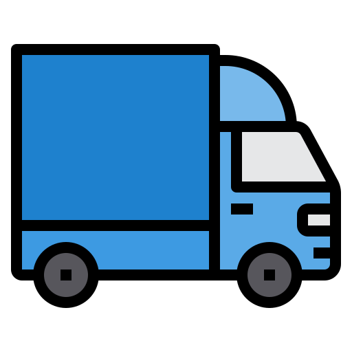 camion de marchandises itim2101 Lineal Color Icône