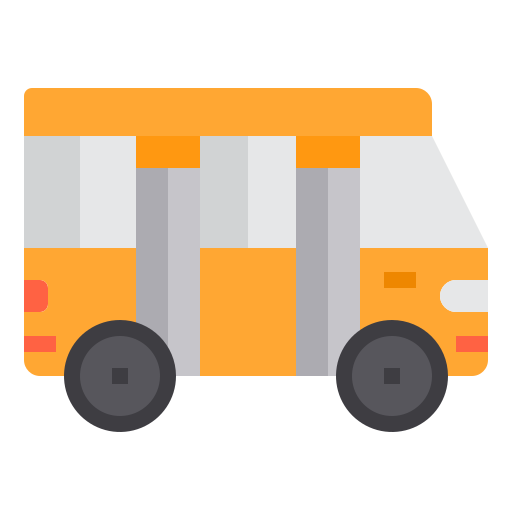 School bus itim2101 Flat icon