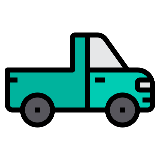 pick-up vrachtwagen itim2101 Lineal Color icoon