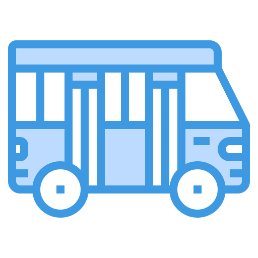 schoolbus itim2101 Blue icoon