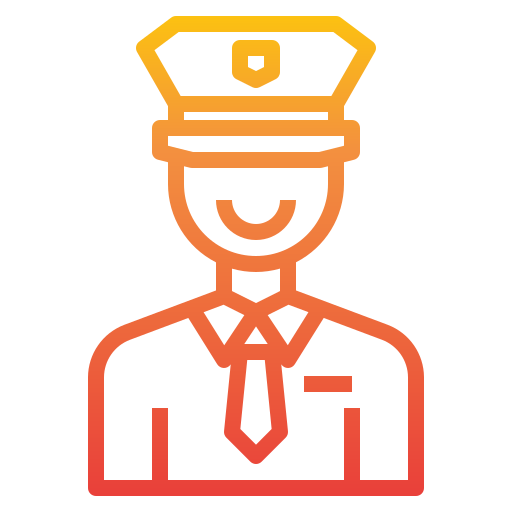 Policeman itim2101 Gradient icon