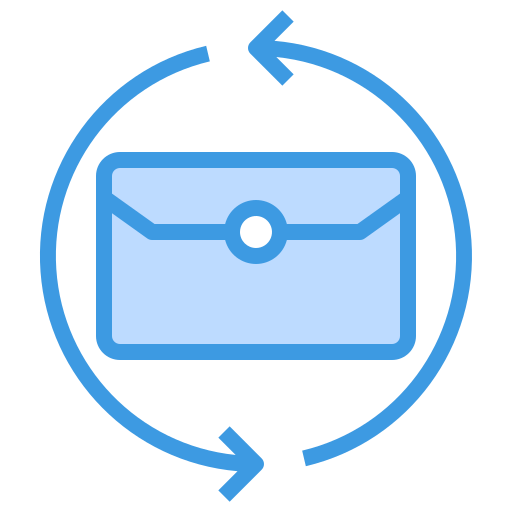 Envelope itim2101 Blue icon